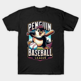 Penguin Baseball Tribute - Penguin Baseball League T-Shirt